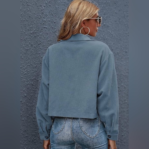 Light blue corduroy jacket - Picture 2 of 4